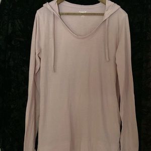 Lightweight OLD NAVY pale pink pullover hoodie M